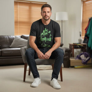 Men's Laika Paranorman Graphic Tee Shirt XL Black Green